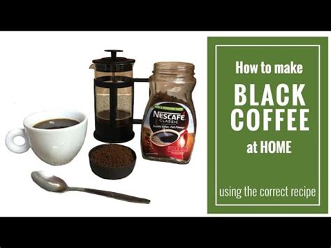 how to make black coffee on gas stove